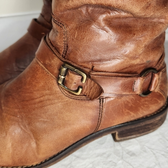 Hinge brown leather riding boots - Picture 9 of 16